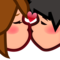 Kiss - Medium Light emoji on Emojidex